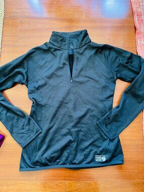 Mountain Hardwear Airmesh Half Zip Pullover, Women's Small, Black